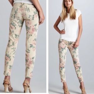 Current/Elliot Haystack Floral Print Jeans - size 26